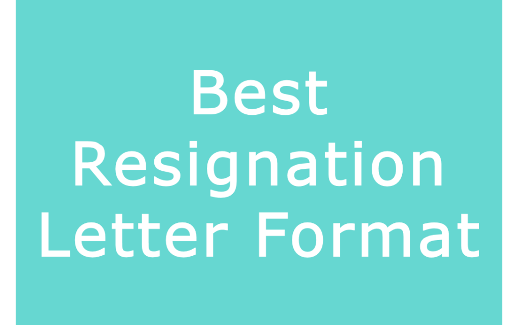Best-Resignation-Letter-Format