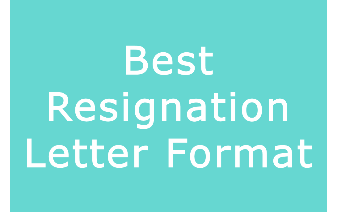 best-resignation-letter-format