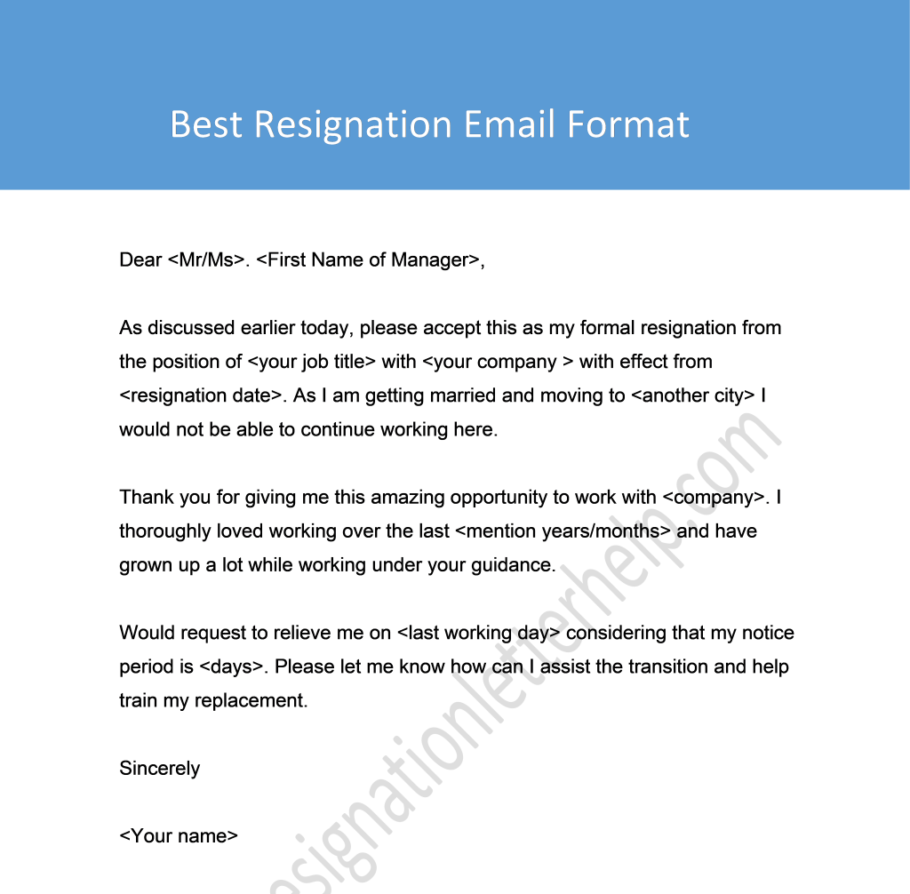 best-resignation-email-format