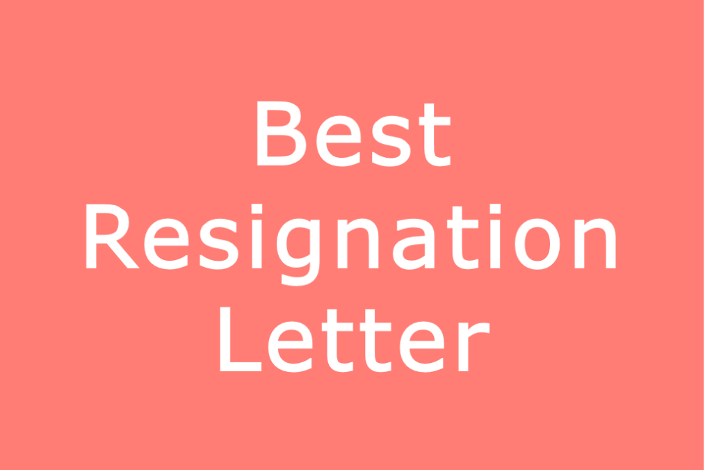 best-resignation-letter