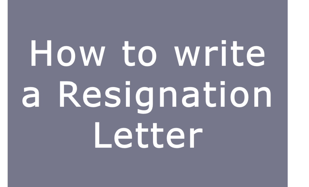 how-to-write-a-resignation-letter