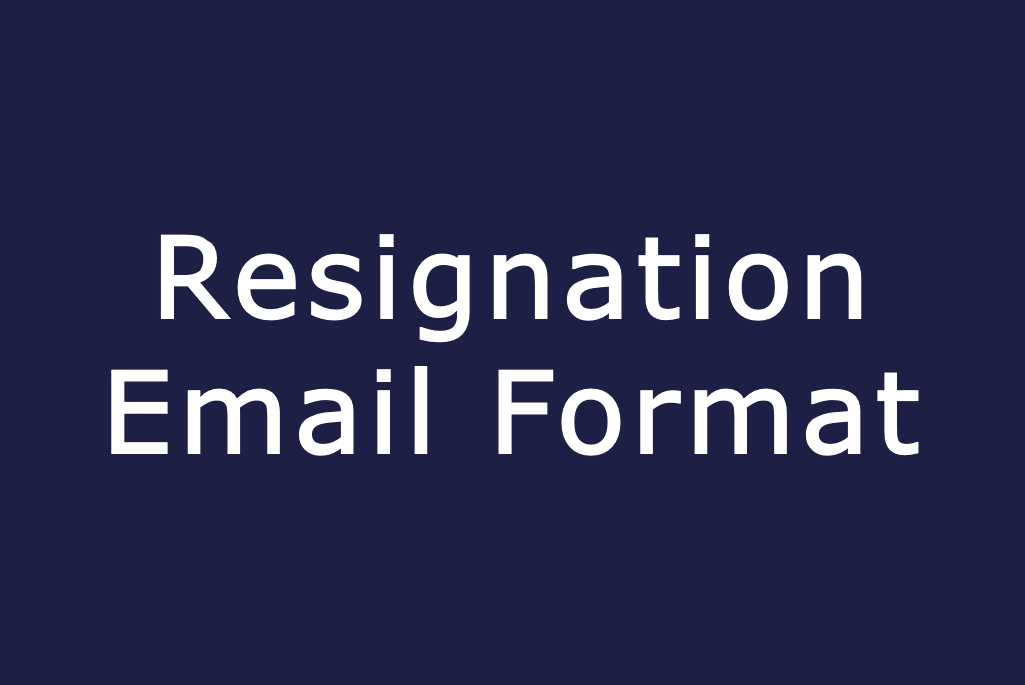 resignation-email-format