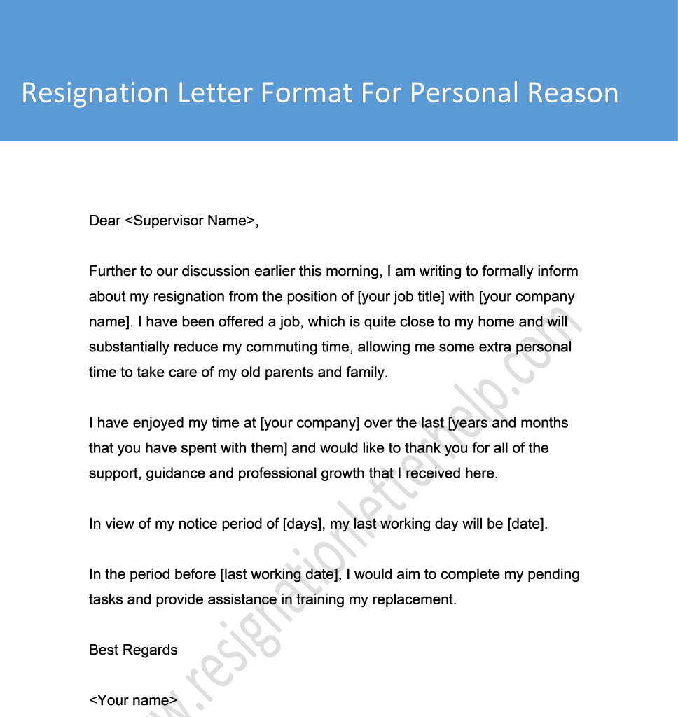 resignation-letter-format-for-personal-reason