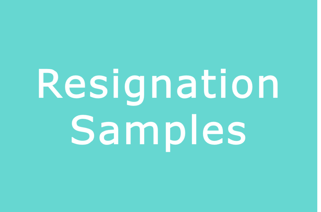 resignation-samples