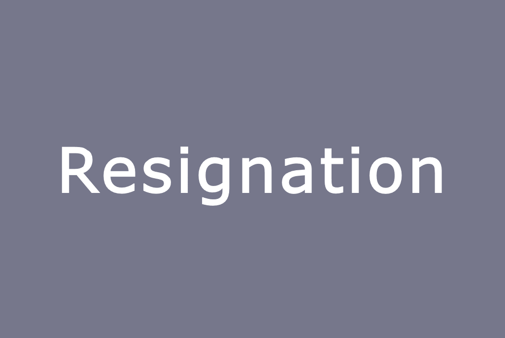 resignation