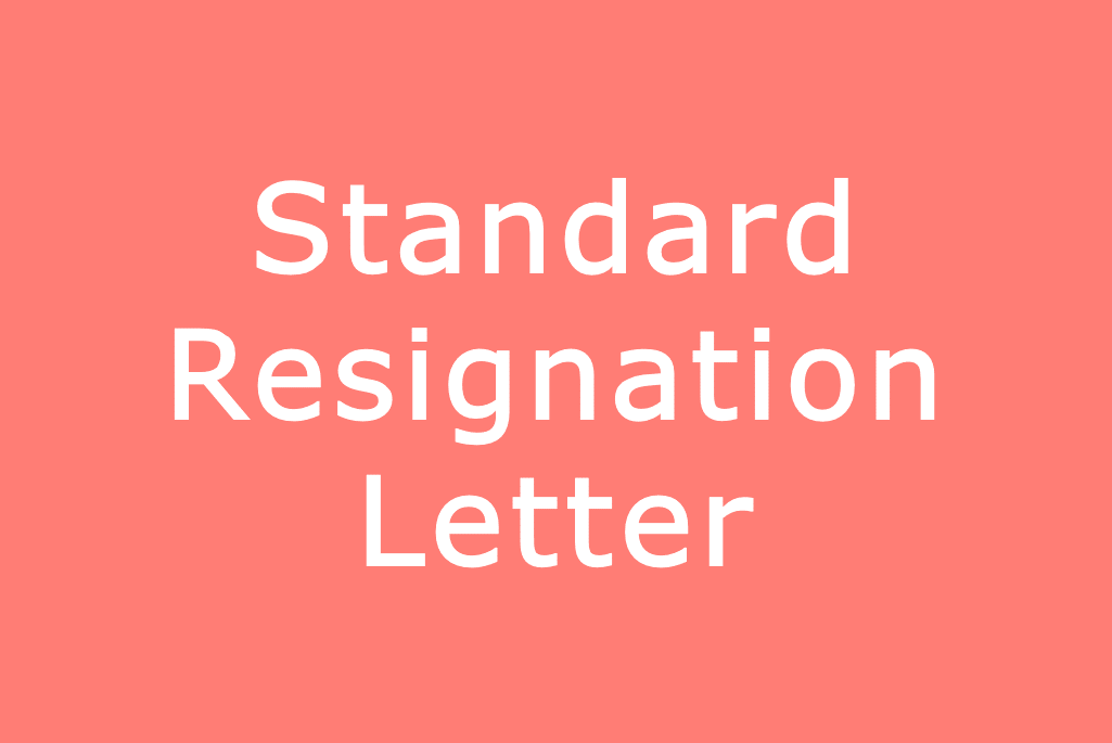 standard-resignation-letter